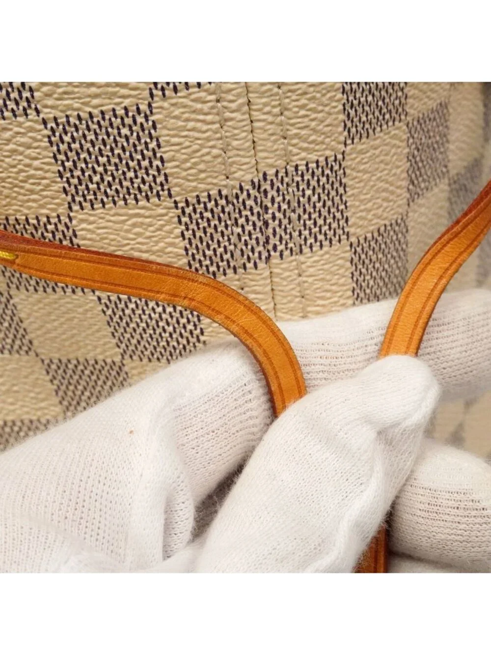 Louis Vuitton Tote Bag Damier Azur Neverfull MM Rose Ballerine